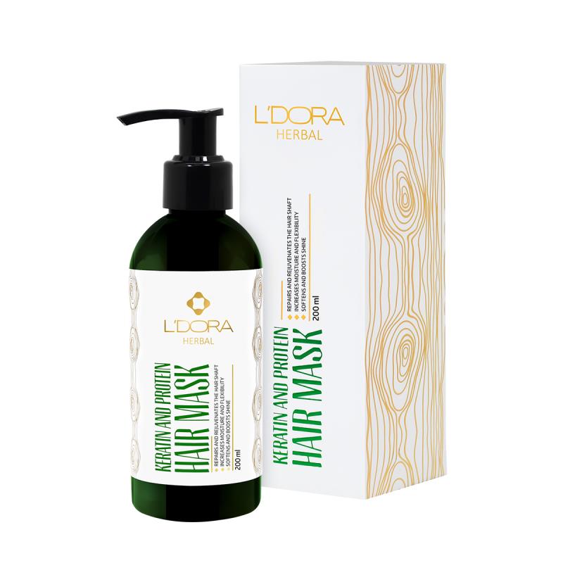 ماسک گیاهی پروتئینه و کراتینه موی سر لدورا