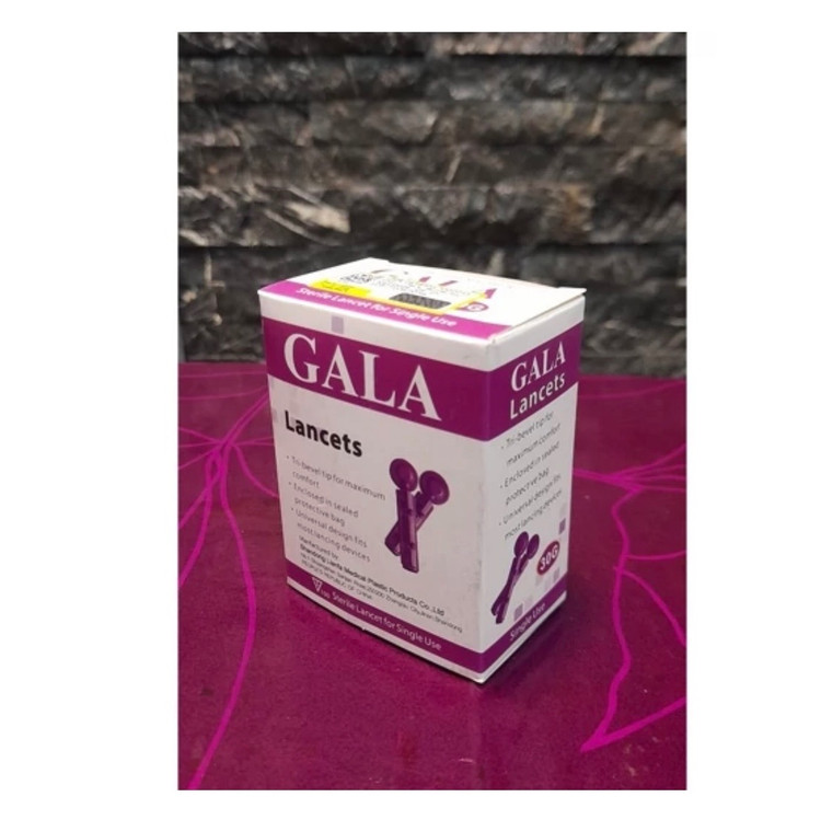 سوزن تست قند خون چهار پر (لنست) گالا GALA مجموعه 40 عددی عمده