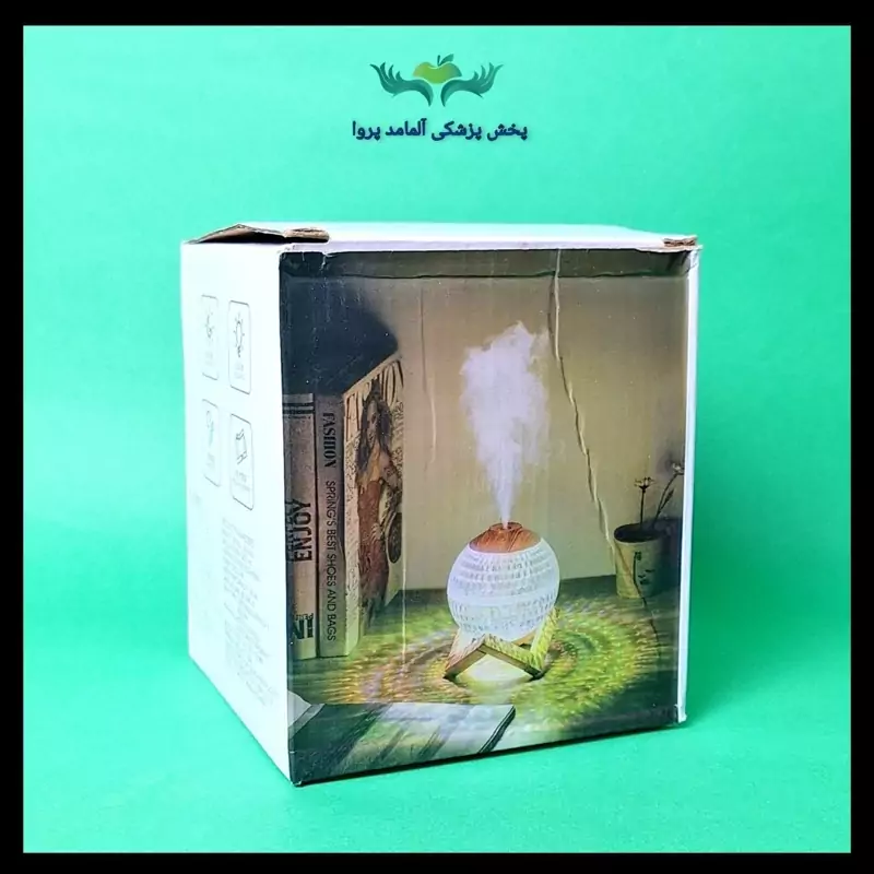 بخور سرد و چراغ خواب طرح کریستالی پایه دار